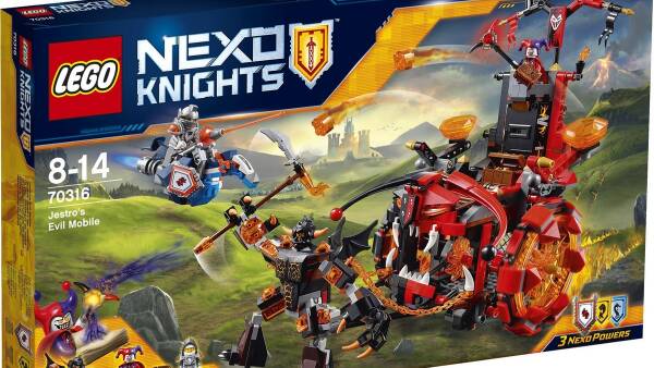 Nexo Knights, set 70316, 658 steentjes, Jestro's Evil Mobile
