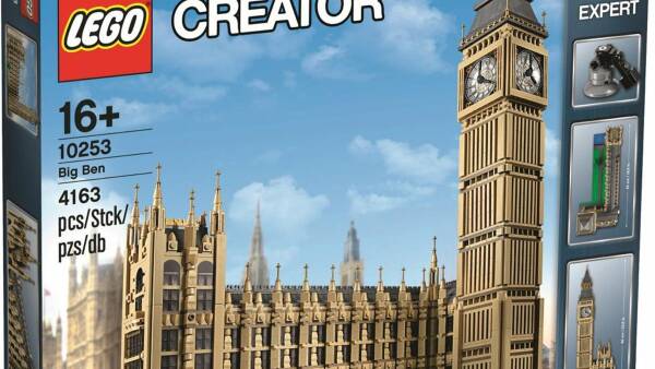 Big Ben, lego creator, legendarisch gebouw, set 10253, 4163 steentjes