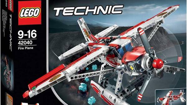 Technic : fire plane, set 42040, 578 steentjes, goed om te starten met TECHNIC